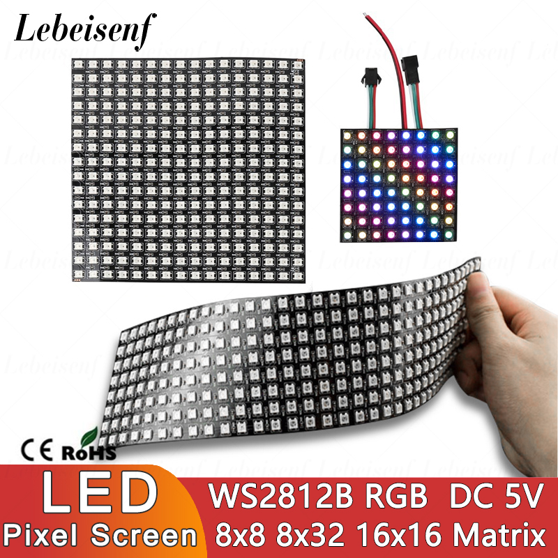 Ws2812B - Ekran LED z cyfrowymi pikselami WS2812B