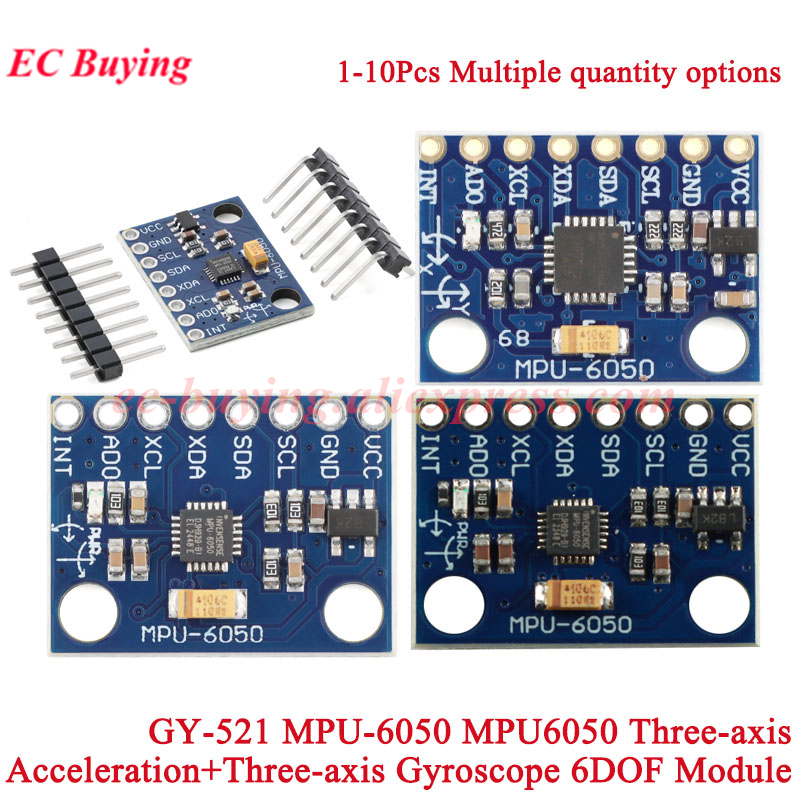 Mpu6050 - 1-10 szt. GY-521 MPU-6050 MPU6050 3-osiowy