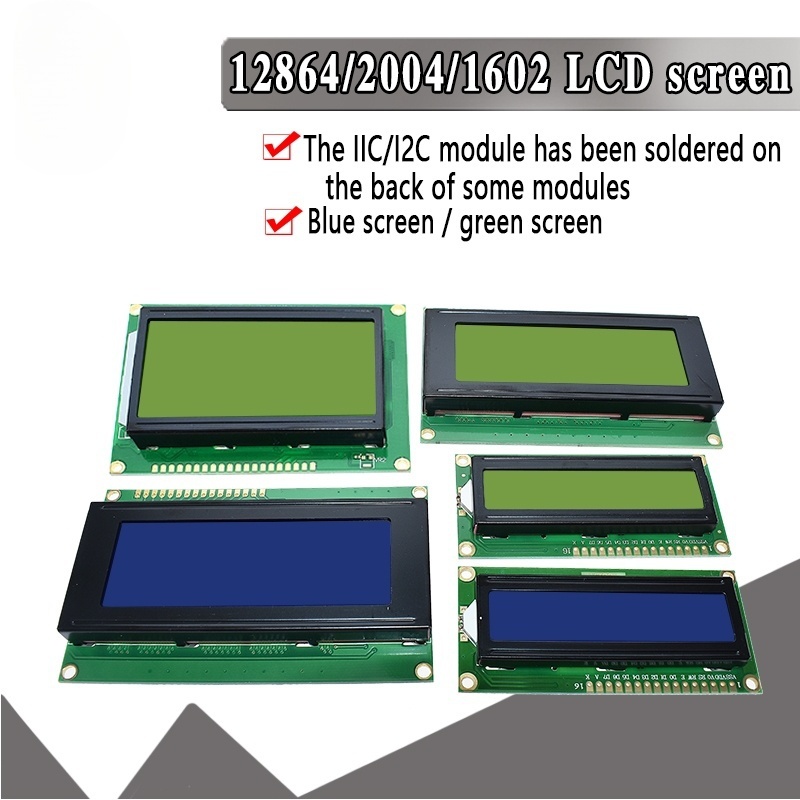 Lcd 1602 - Moduł LCD 1602 2004 z niebiesko-zielonym
