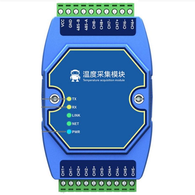 Thermocouple Module K Type - Moduł pomiaru temperatury A27F, 8-kanałowy, Modbus