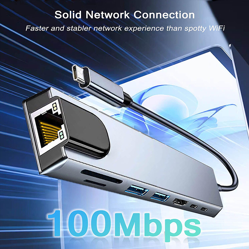 Koncentrator USB typu C 8 w 1  – Sd Card Module recenzja i cena