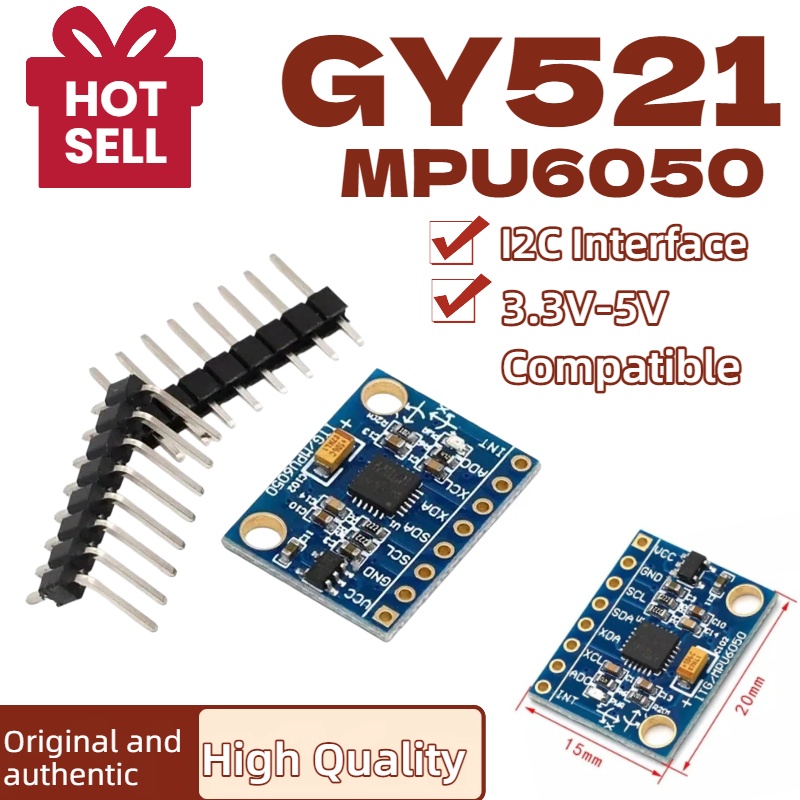 1/5/10 szt. GY521 GY-521 MPU60 – Mpu6050 recenzja i cena