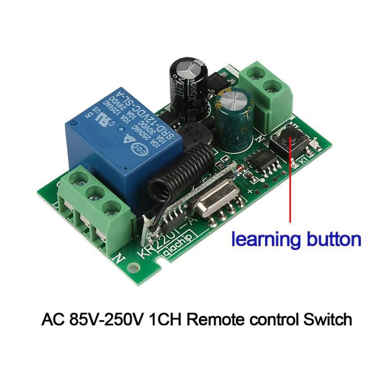 Uniwersalny 433 MHz AC 220V 1  – Relay Module 1 Channel recenzja i cena