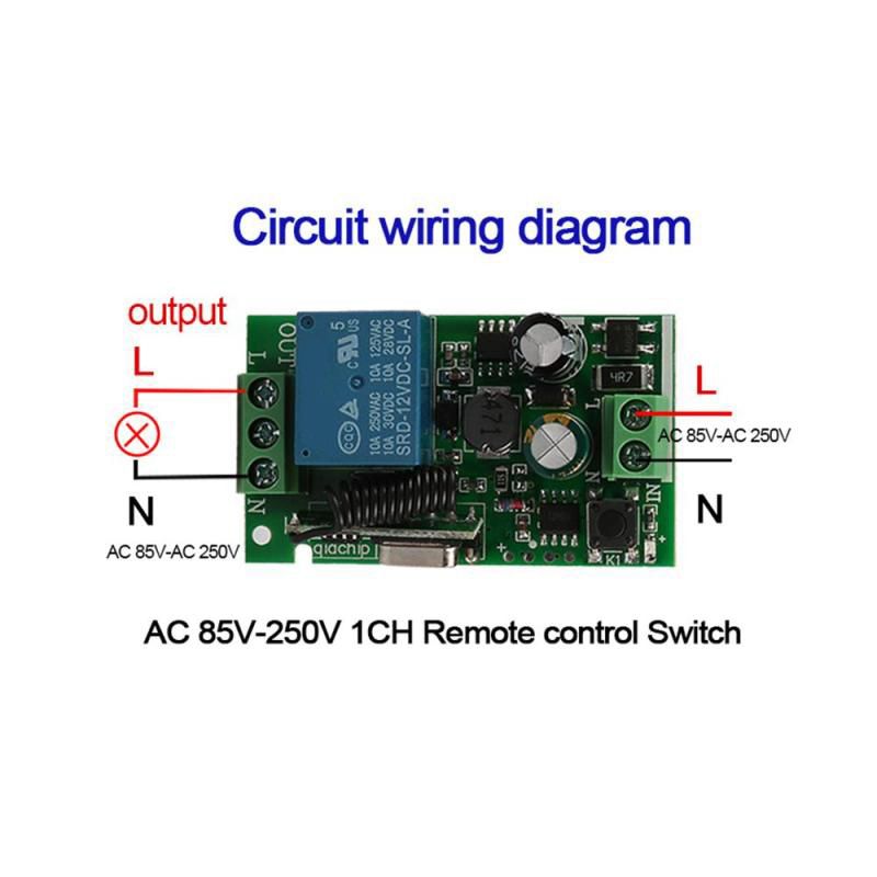 Uniwersalny 433 MHz AC 220V 1  – Relay Module 1 Channel recenzja i cena