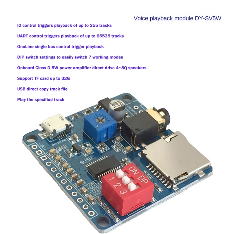 Moduł odtwarzania głosu DY-SV5 – Sd Card Module recenzja i cena