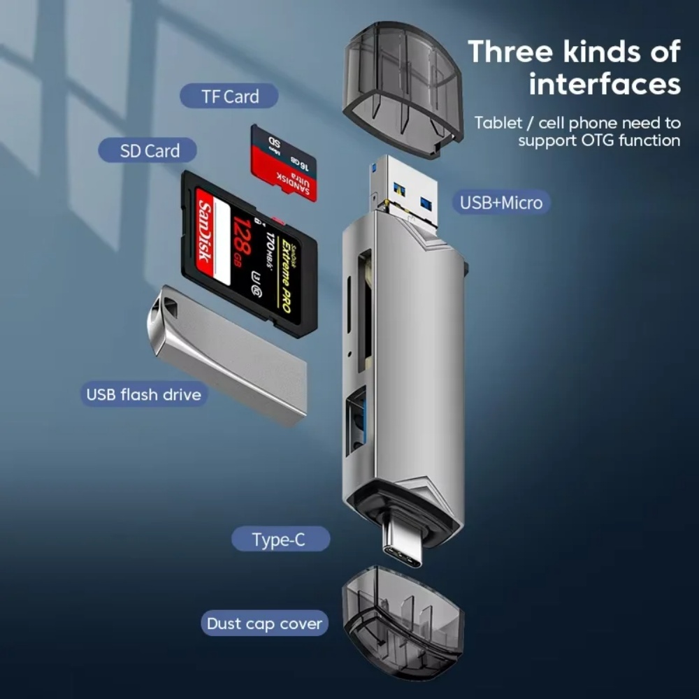 Czytnik kart USB 3.0 OTG 6-w-1 – Sd Card Module recenzja i cena