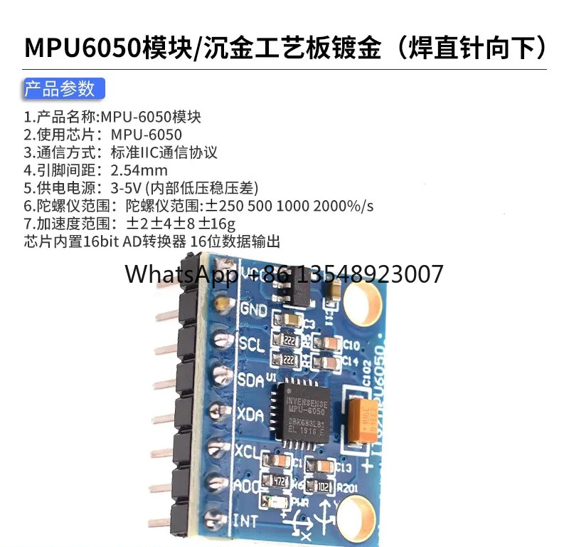 Odpowiedni do modułu GY-521 MP – Mpu6050 recenzja i cena