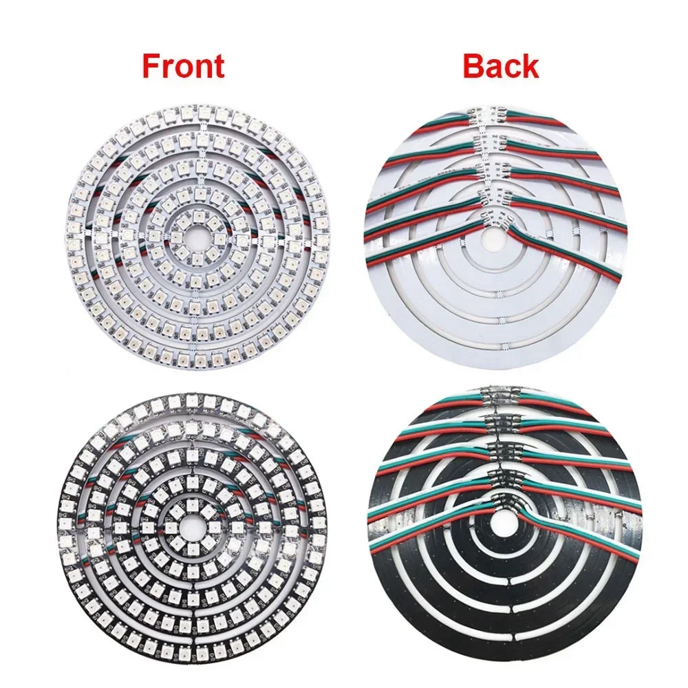 Zestaw pierścieni LED RGB WS28 – Ws2812B recenzja i cena